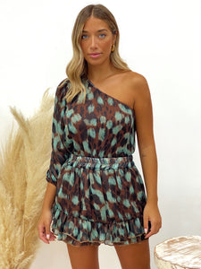 CONJUNTO ESTAMPADO TURQUESA