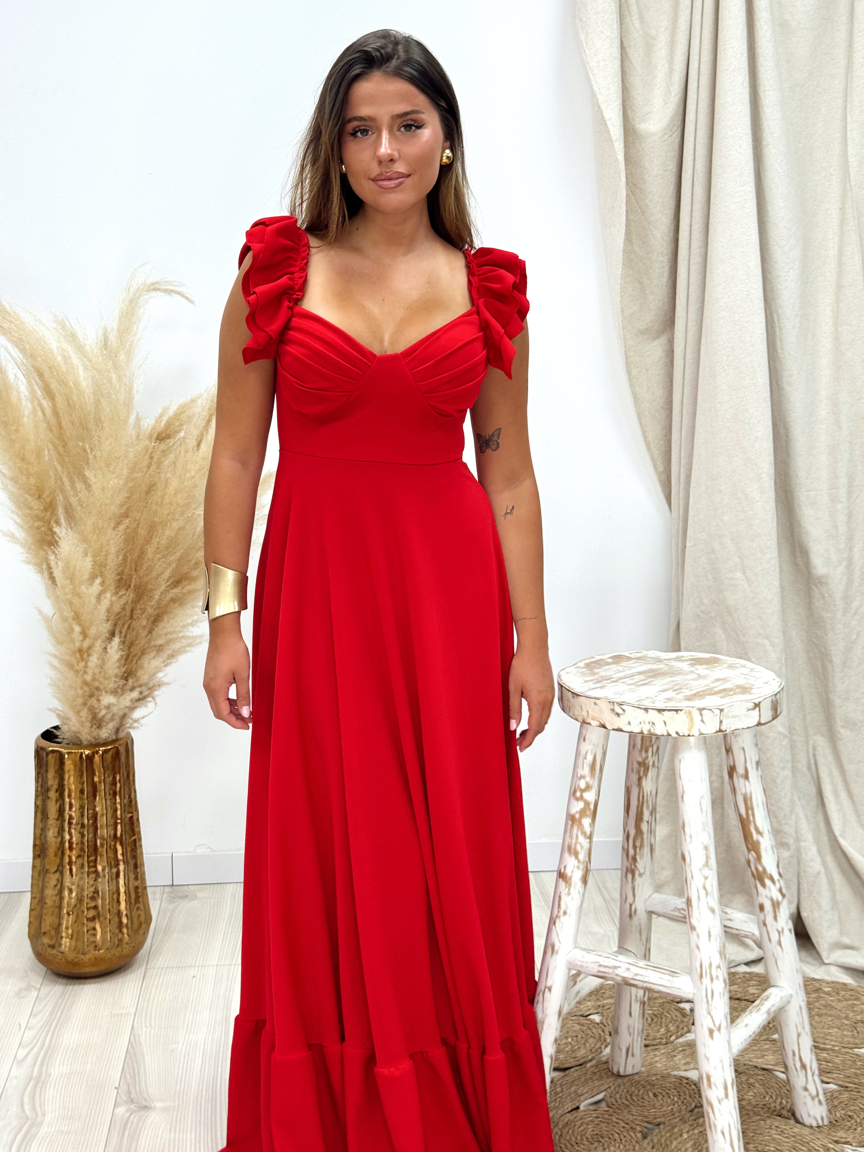 VESTIDO DIANE ROJO