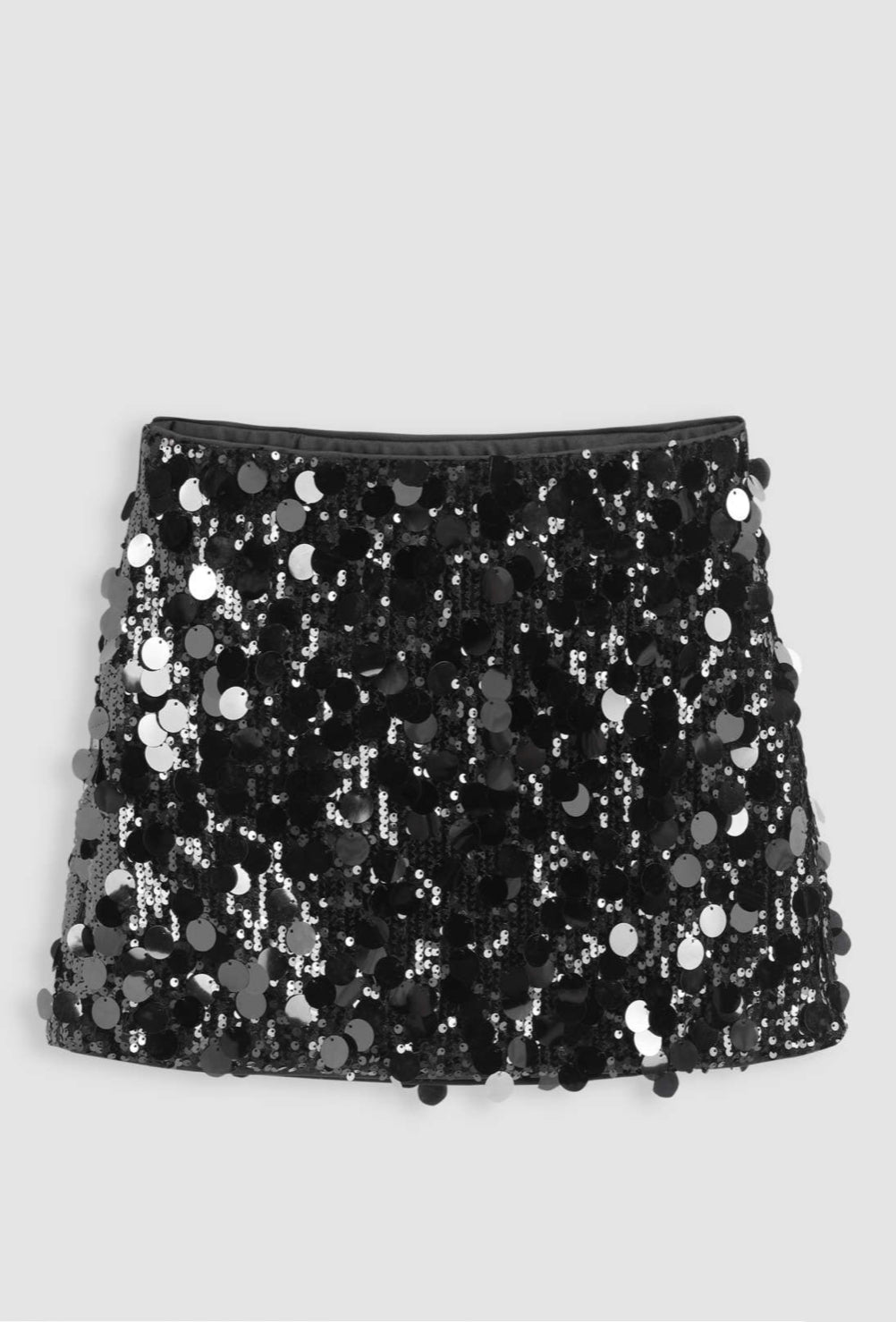 FALDA LENTEJUELAS MINI NEGRO