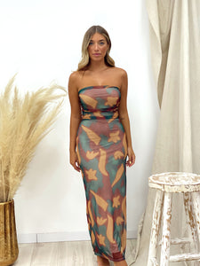 VESTIDO TUL ESTAMPADO