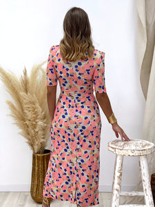 VESTIDO ESTAMPADO CORAL