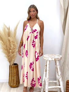 VESTIDO FLUIDO TIE DYE MORADO