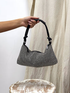 BOLSO BRILLANTES PLATA