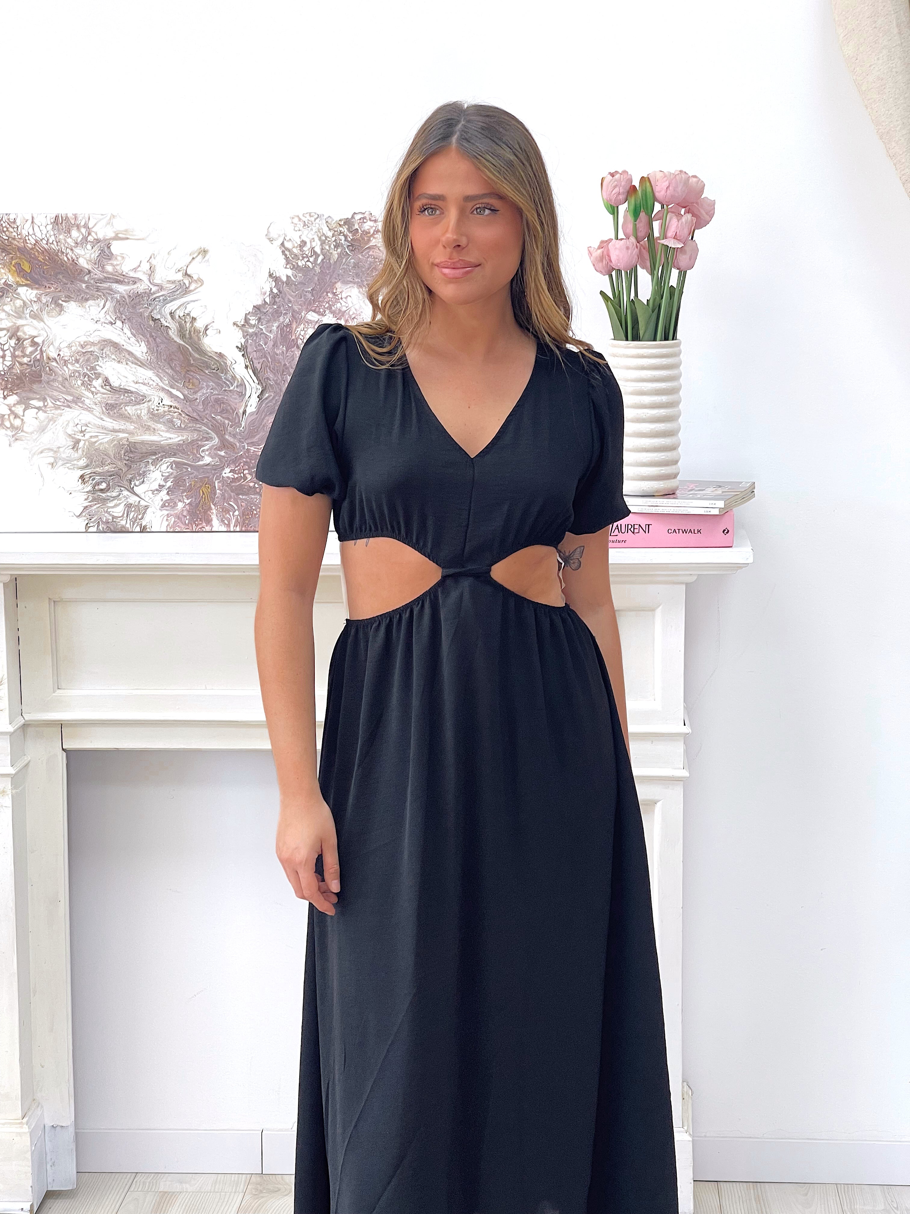 VESTIDO CUT OUT NEGRO